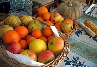 Detalle del postre tras las gachas de panizo.