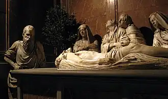 Detalle del Sant Enterrament (1539-1544), de Martín Díez de Liatzasolo