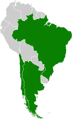 Mapa de los países del ABC.