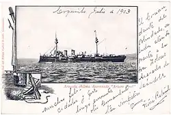 Postal del Capitán Prat en 1903