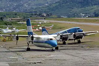 Aviones de SAHSA en Toncontín en 1981.
