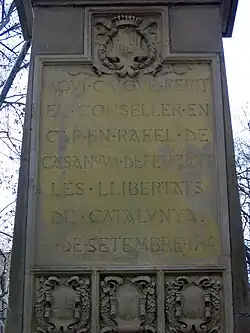 Placa posterior del pedestal.