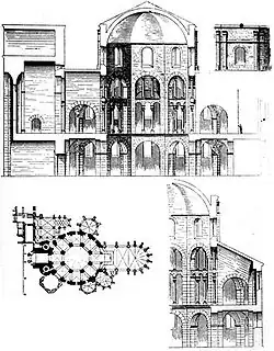 Capilla palatina de Aquisgrán, arquitectura carolingia (siglo VIII)