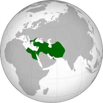 Extensión del primer Imperio persa, el Imperio aqueménida
