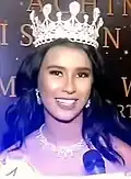 Miss Indonesia 2017 Achintya Holte Nilsen, de Islas menores de la Sonda occidentales