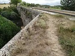 Acueducto de Abánades. Cauce del Canal de Castilla
