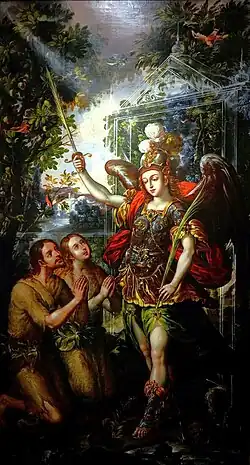 Adán y Eva arrojados del Paraíso, Museo Nacional del Virreinato, Tepotzotlán