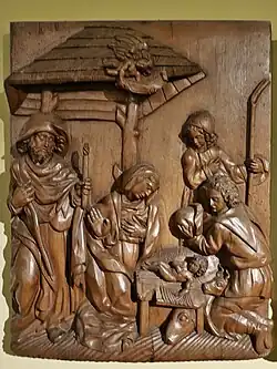 Tabla de la sillería del coro alto.