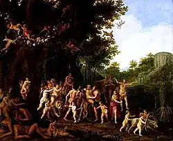 Triunfo de Baco y Sileno, de Adriaen van Nieulandt