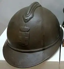 Casco Adrian de la Primera Guerra Mundial del ejército griego