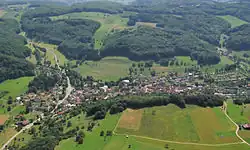 Vista aérea de Inzlingen, 2012