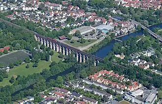 Vista aérea del Puente