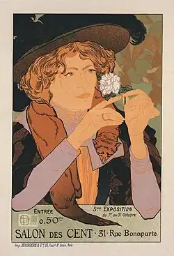 * Poster by Georges de Feure, advertising the fifth Salon.