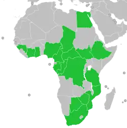      Países participantes