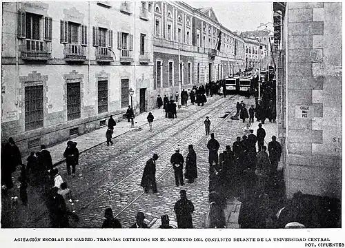 Calle de San Bernardo en 1901[n. 2]​