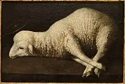 Agnus Dei (1635-40) de Francisco de Zurbarán en el Museo de Arte de San Diego