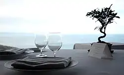 Vista del Mar Cantábrico desde el Restaurante Akelarre de San Sebastián