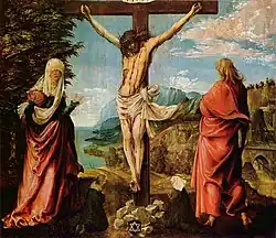 Crucifixión, de Altdorfer, 1512.