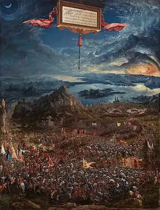 Albrecht Altdorfer, La batalla de Alejandro en Issos, 1529