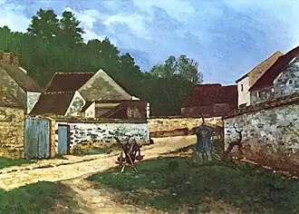 Alfred Sisley, Rincón de la aldea de Marlotte