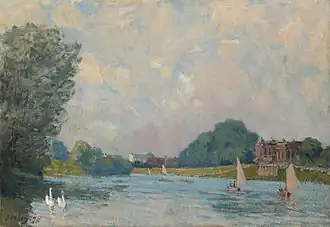 Alfred Sisley, Paisaje de Hampton Court