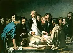 La leçon d'anatomie de Velpeau à la Charité