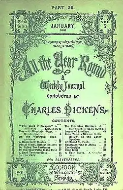Portada de All the Year Round de Enero de 1891