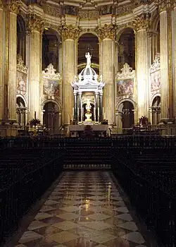 Altar mayor de la catedral de Málaga, de Diego de Vergara (1541).