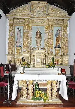 Retablo de la iglesia Matriz de Melgaço. En el mismo templo hay otro retablo notable de António Figueiroa (finales del siglo XVI).