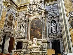 Altar de San Francesco Saverio en la Basilica del Gesù Vecchio