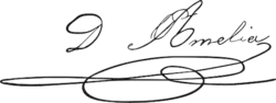 Firma de Amelia de Beauharnais