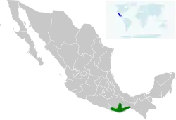Distribución geográfica del colibrí flanquicanelo