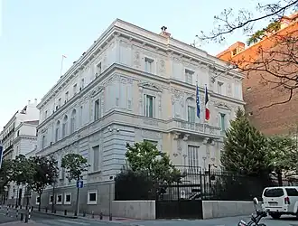 Embajada de Francia en Madrid.