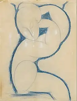 Modigliani, Cariátide, 1913-1915.