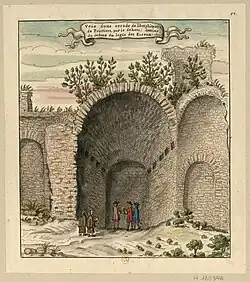 Acuarela de Louis Boudan, 1699.