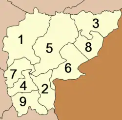 Mapa de Amphoe