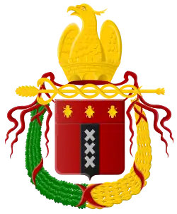 Escudo napoleónico de Ámsterdam.