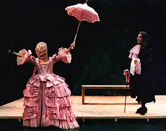 Ana Maria Ventura como Altisidora en "La enamorada del rey" (1988), de Ramón María del Valle-Inclán