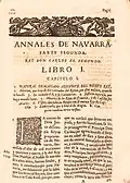 Capítulo I del tomo cuarto de los Anales (1709)