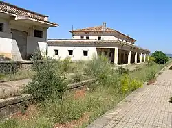 Andén de la estación de ferrocarril