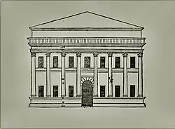 Fachada del Palazzo Barbaran da Porto con orden gigante, de I Quattro Libri dell'Architettura (1570)