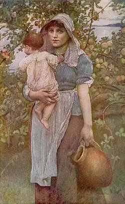 La joven madre, c. 1887.