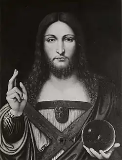 Anónimo, Salvator Mundi (Cristo Redentore benedicente), primera mitad del siglo XVI, Colección Worsey
