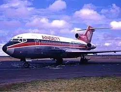 Boeing 727-100 de Ansett en el Aeropuerto Internacional Kingsford Smith de Sídney (1970)