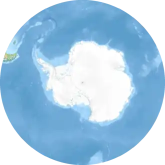 Islas Georgias del Sur ubicada en Océano Antártico