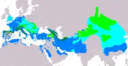 Distribución de Anthus spinoletta
