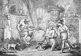 La enseñanza en geografía del joven Aquiles por el centauro Chiron (1752) - Museo de Bellas Artes de San Francisco