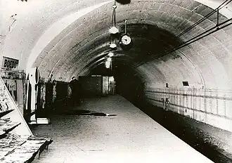 El apeadero visto hacia el oeste