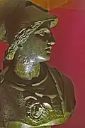Atenea de bronce, siglo II d.C.