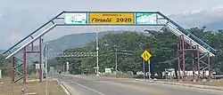 Arco de Bienvenida entrando por Puerto Arista.